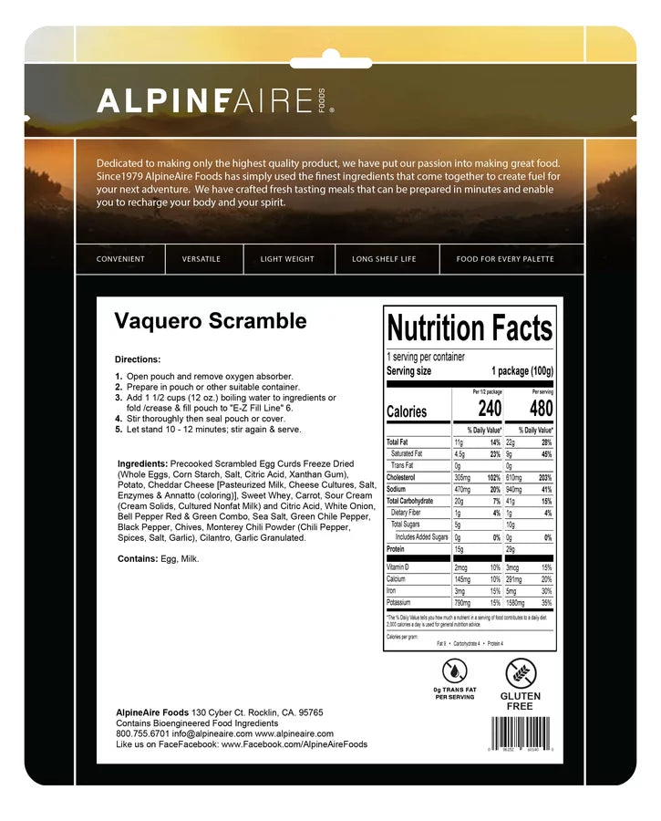 Alpine Aire Vaquero Scramble