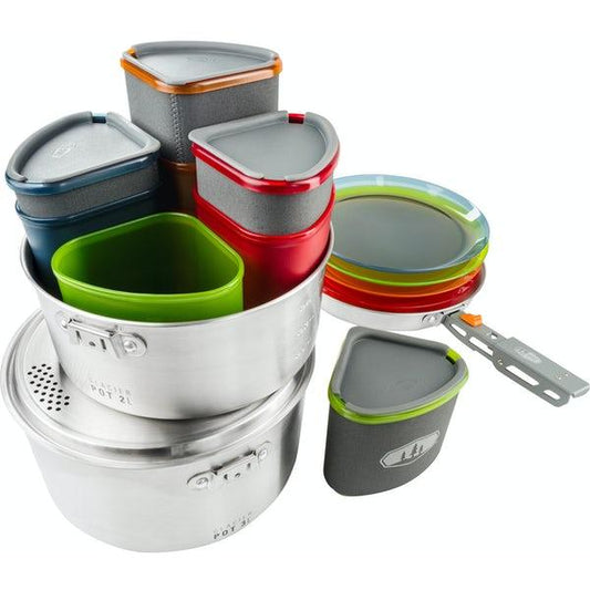 GSI Glacier Stainless Camper Set