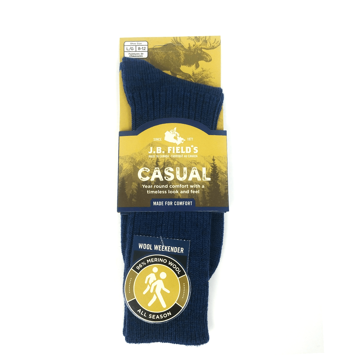 JB Fields Wool Weekender Socks