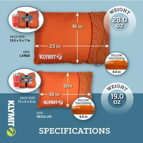 Klymit Dift Large Car Camping Pillow