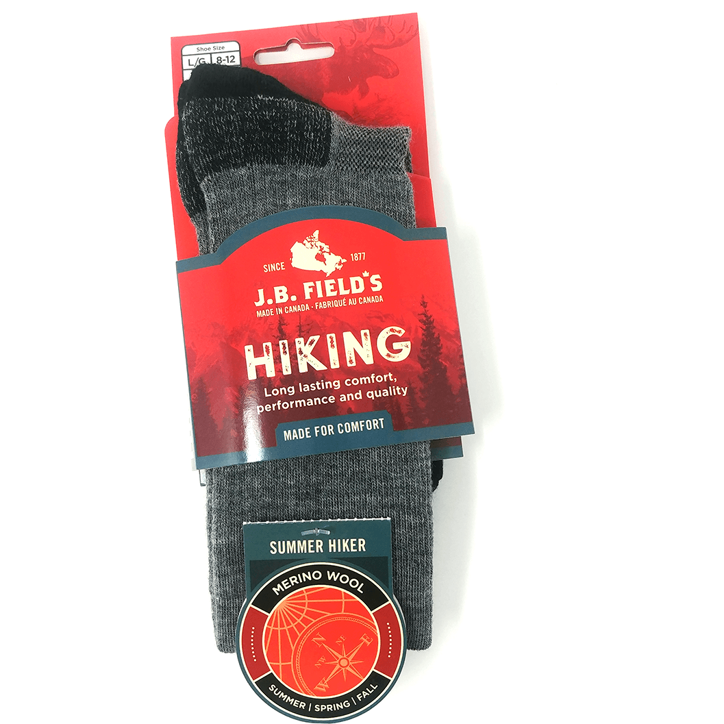 JB Field's Summer Hiker Crew Socks