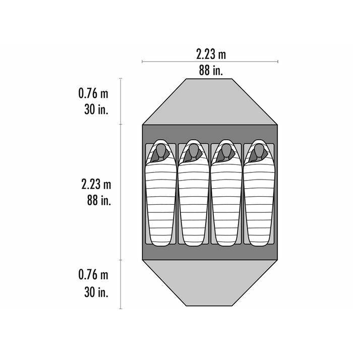 MSR Elixir 4 Person Tent