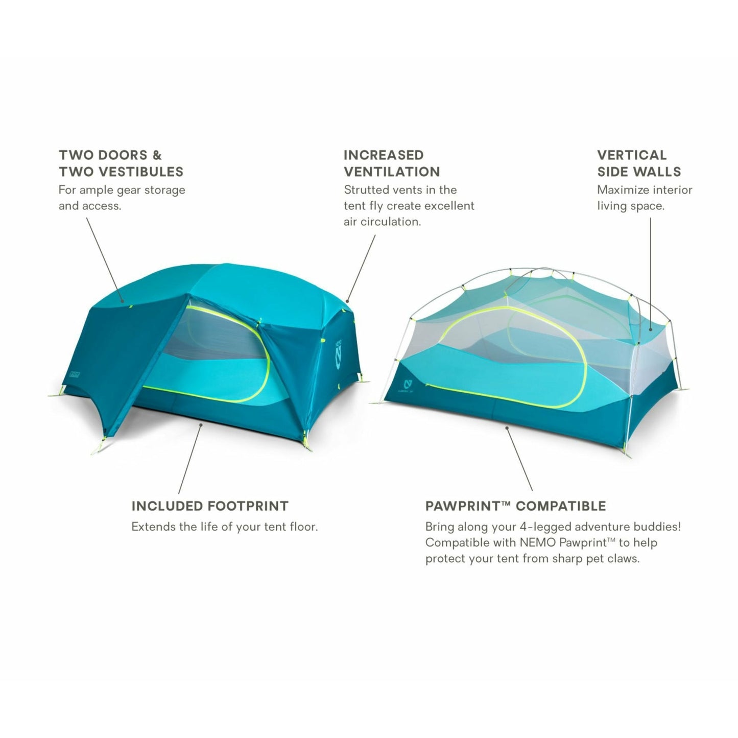 Nemo Aurora 2P Tent + Footprint