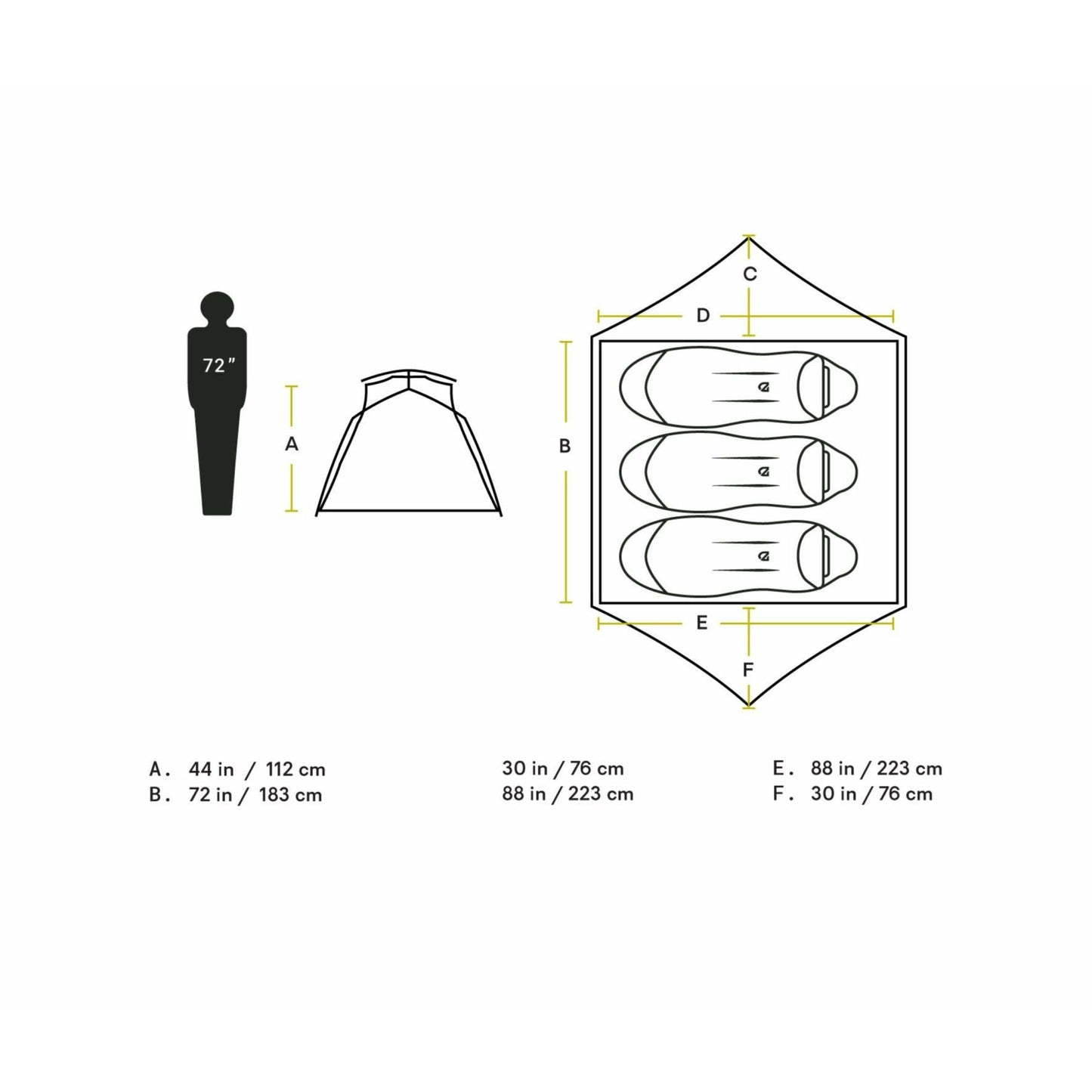 Nemo Aurora 3P Tent + Footprint