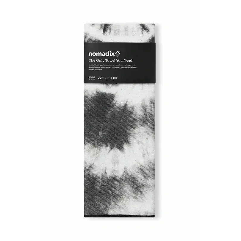 Nomadix Original Towel: Tie-Dye Black and White