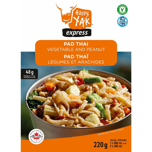 Happy Yak Pad thaï with peanuts and vegetables