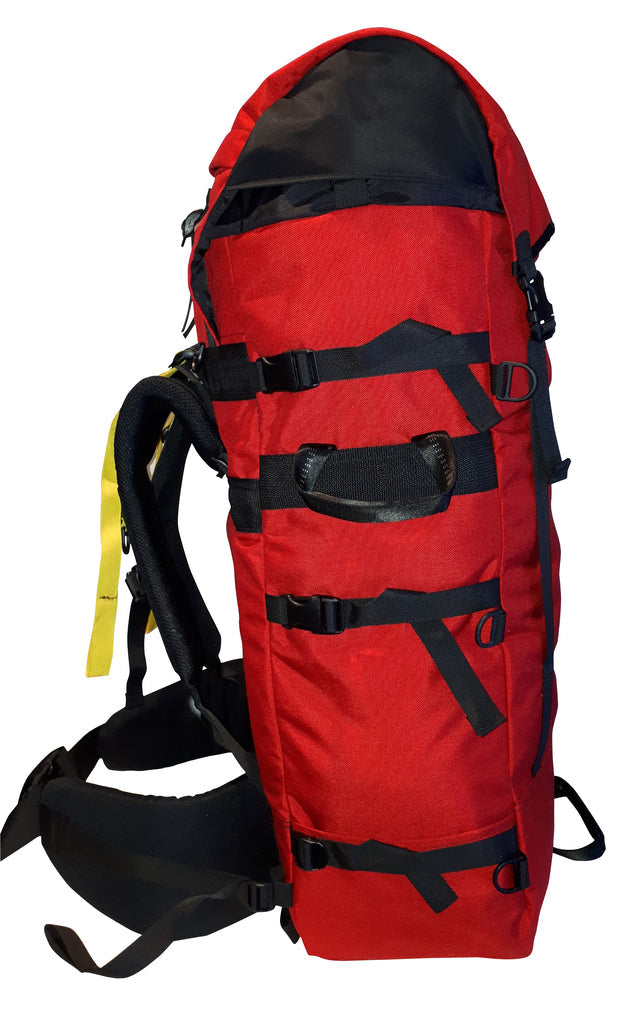 Red Ostrom Quetico Canoe Pack, Portage Pack side view, Canada, image