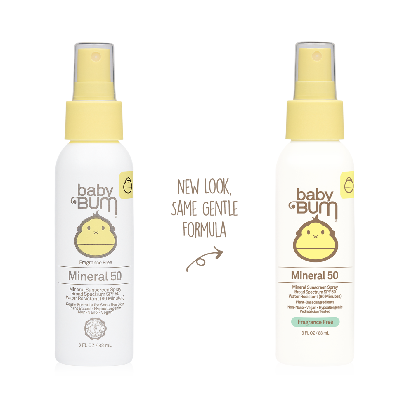 Baby Bum Mineral SPF 50 Sunscreen Spray-Fragrance Free