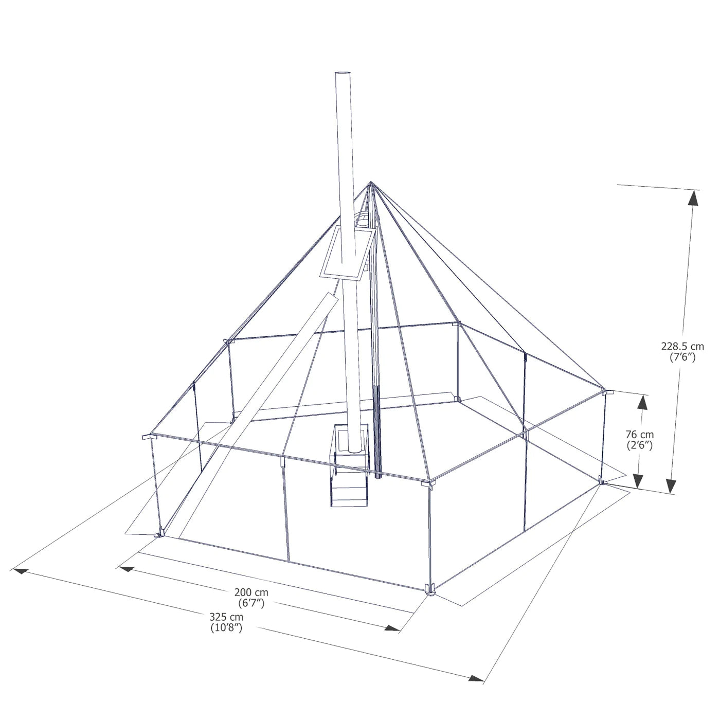 Esker Arctic Fox 10x10 Winter Hot Tent