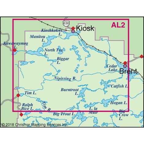 Algonquin 2 Northwest Map