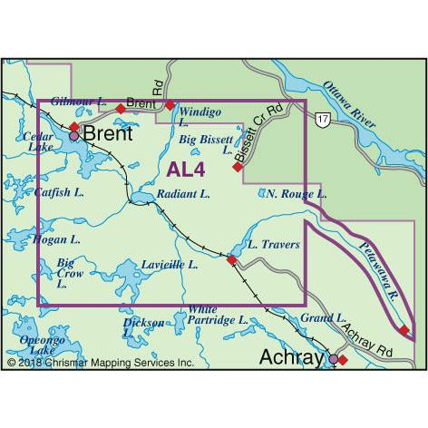 Algonquin 4 Central North Map