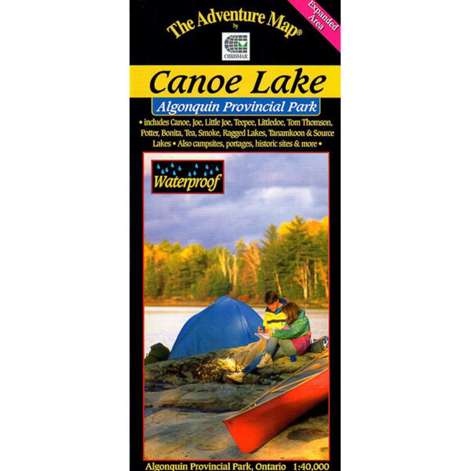 Algonquin Canoe Lake Map