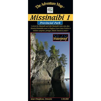 Missinaibi 1 Adventure Map - Lakes Area