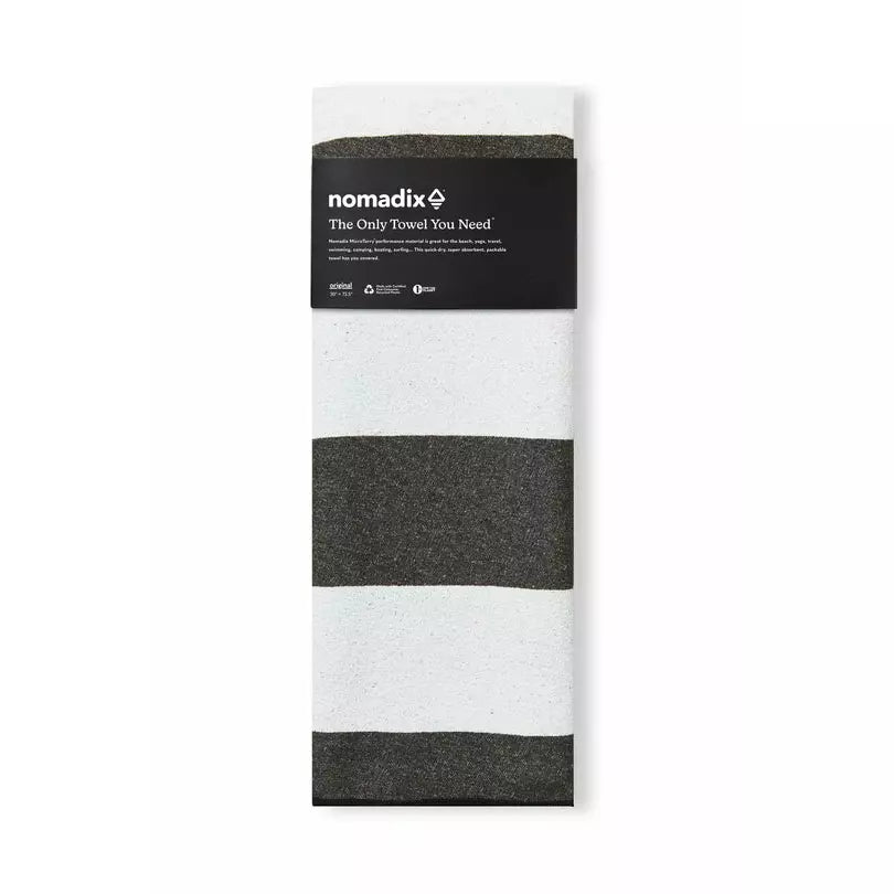 Nomadix Original Towel: Stripes Noll Black