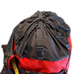 Red Ostrom Winisk Canoe Pack, Portage Pack snow cuff top view, Canada, image.